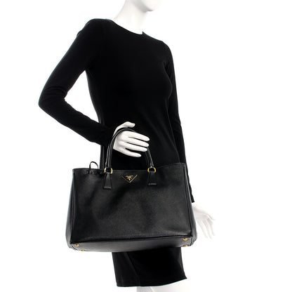 Prada Saffiano Lux Large Tote Nero Black 2 of 9