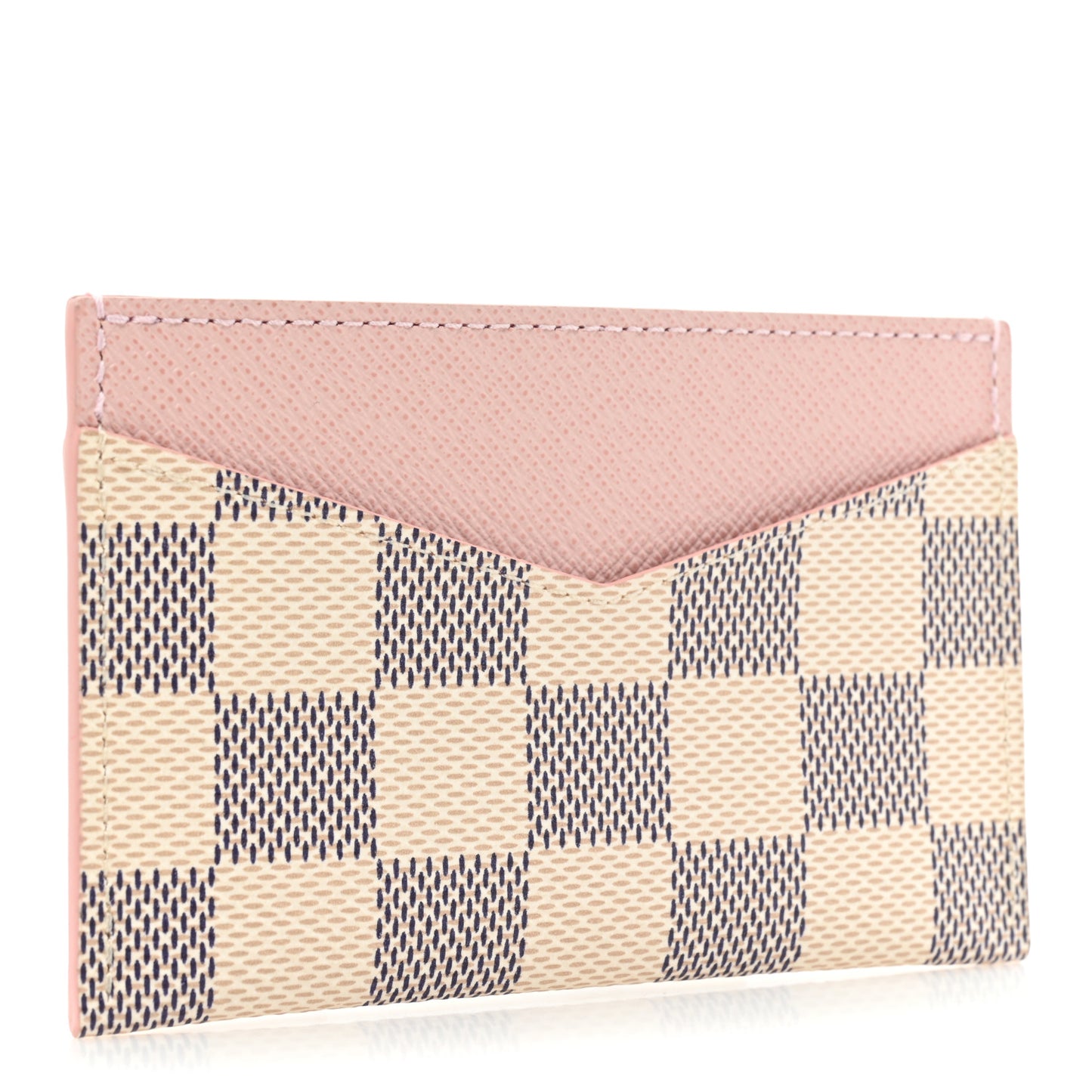 Damier Azur Daily Card Holder Rose Ballerine