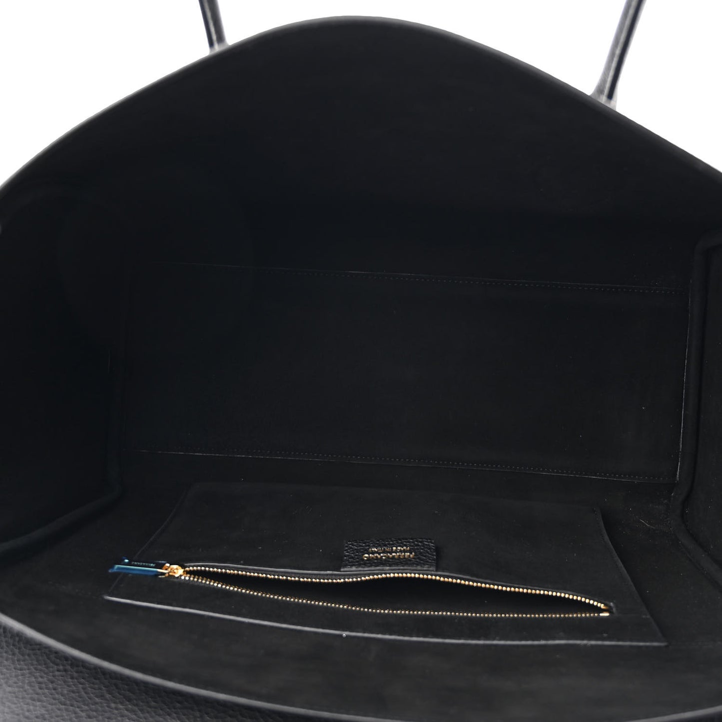 Hammered Calfskin XL East West Tote Bag Black
