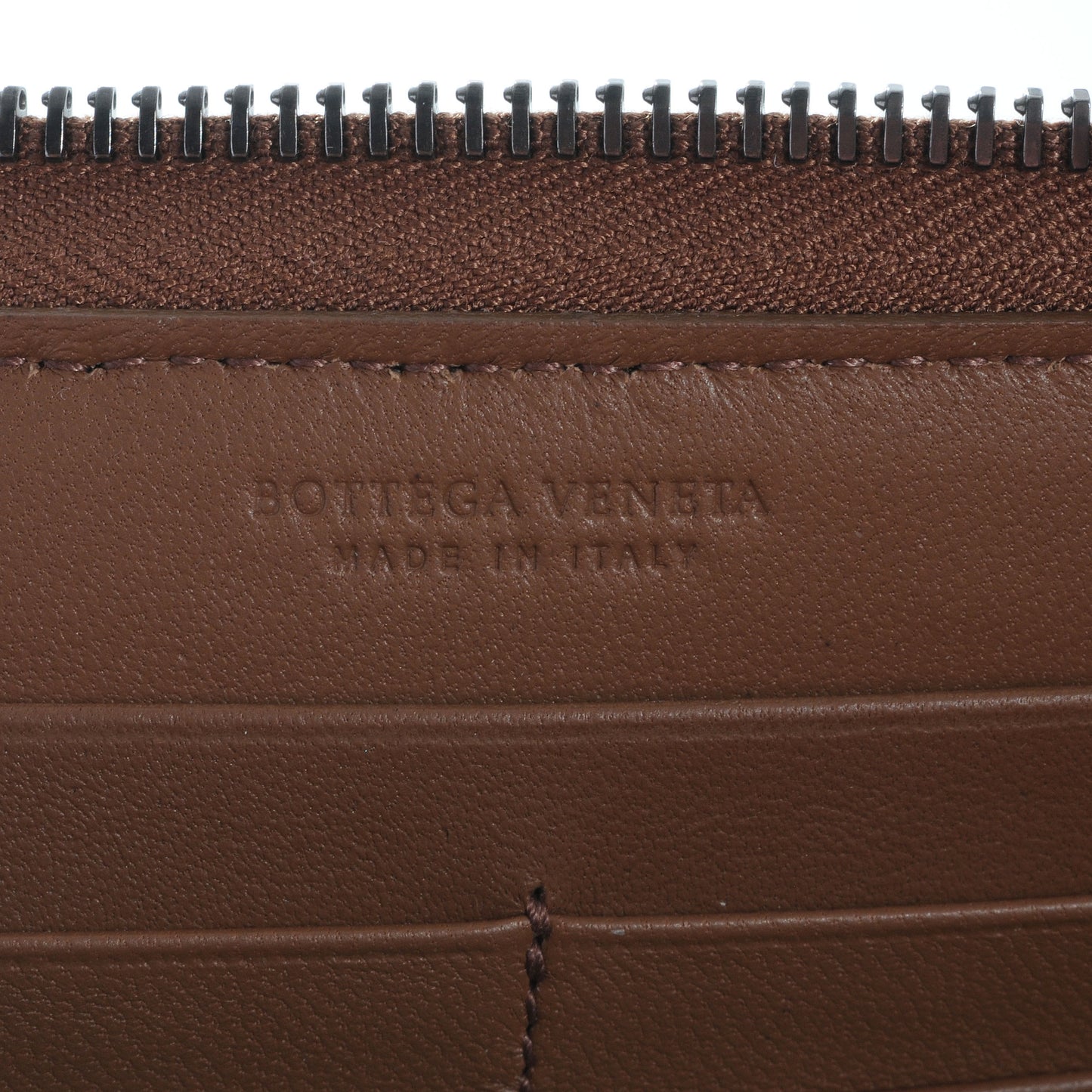 Nappa Intrecciato Zip Around Wallet Edoardo