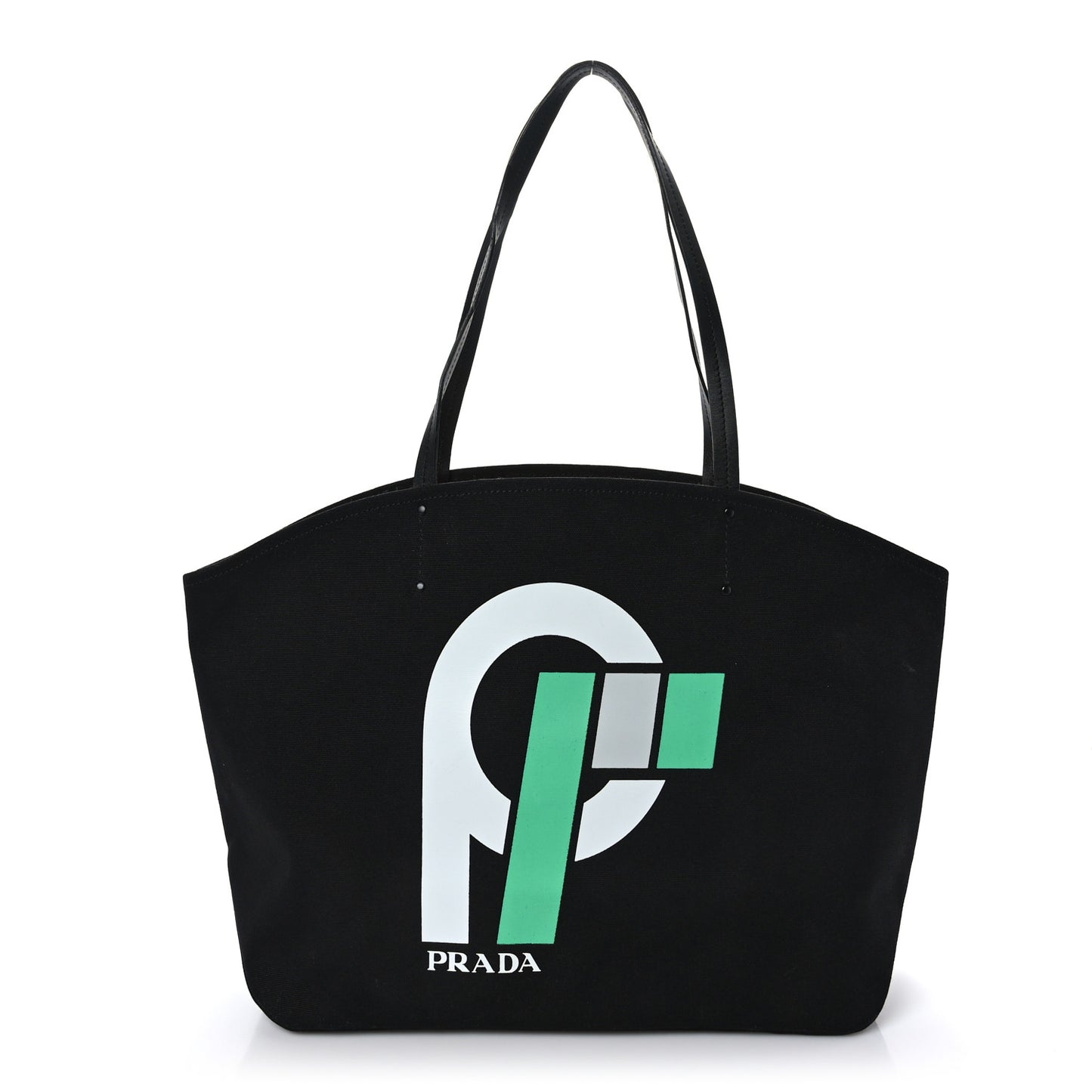 Canvas Racing Logo Tote Black