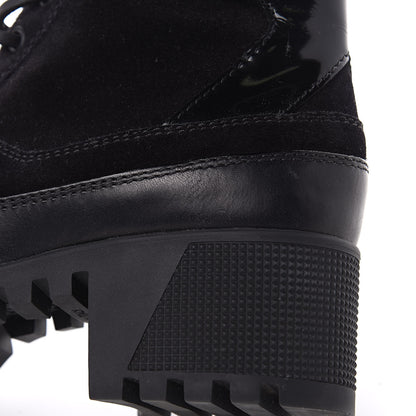 Louis Vuitton Suede Calfskin Laureate Platform Desert Boots Black 36 8 of 10