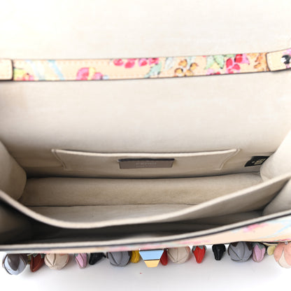 Fendi Vitello Marie Antoinette Print Rosebud Kan I Shoulder Bag Panna Multicolor 5 of 9