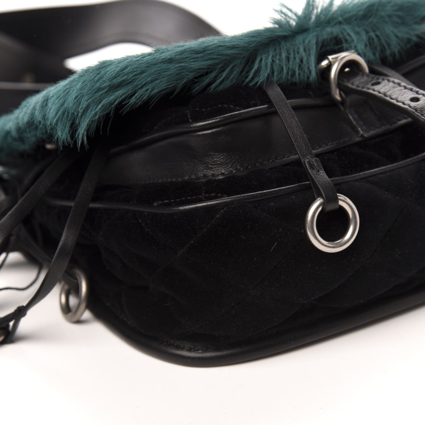 Cavallino Velluto Corsaire Antic Crossbody Bag Biliardo Black