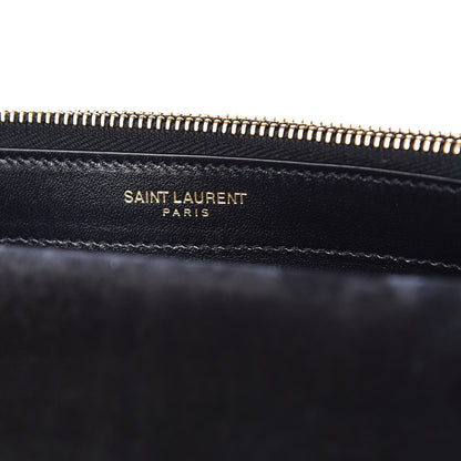 Saint Laurent Metallic Calfskin Classic Monogram Kate Tassel Chain Wallet Fuchsia 8 of 12