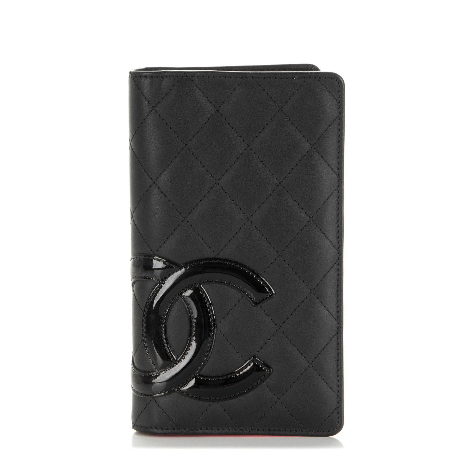 Chanel Calfskin Quilted Cambon Yen Wallet Black 1 of 8