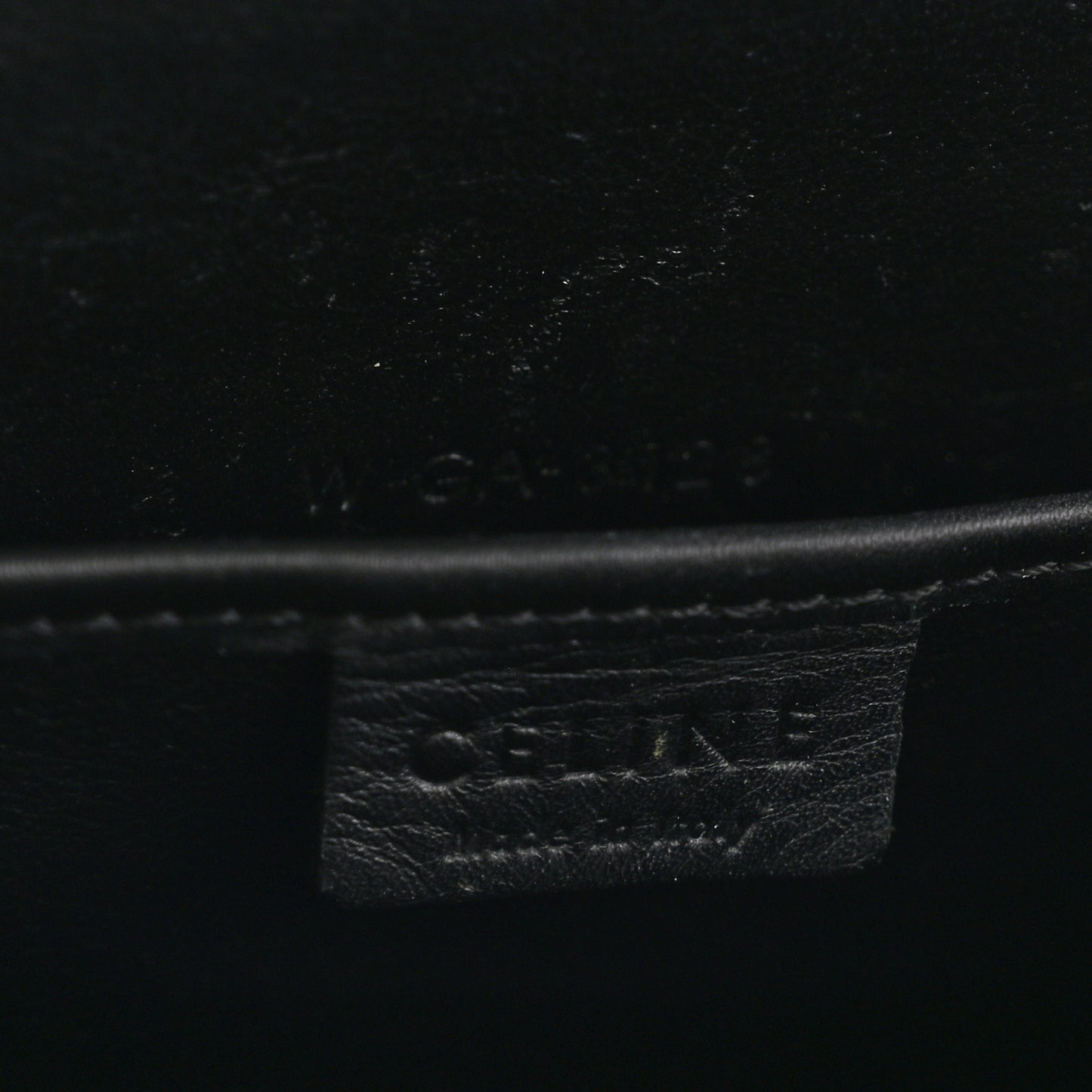 Baby Grained Calfskin Nano Tri-Color Luggage Zinc Almond