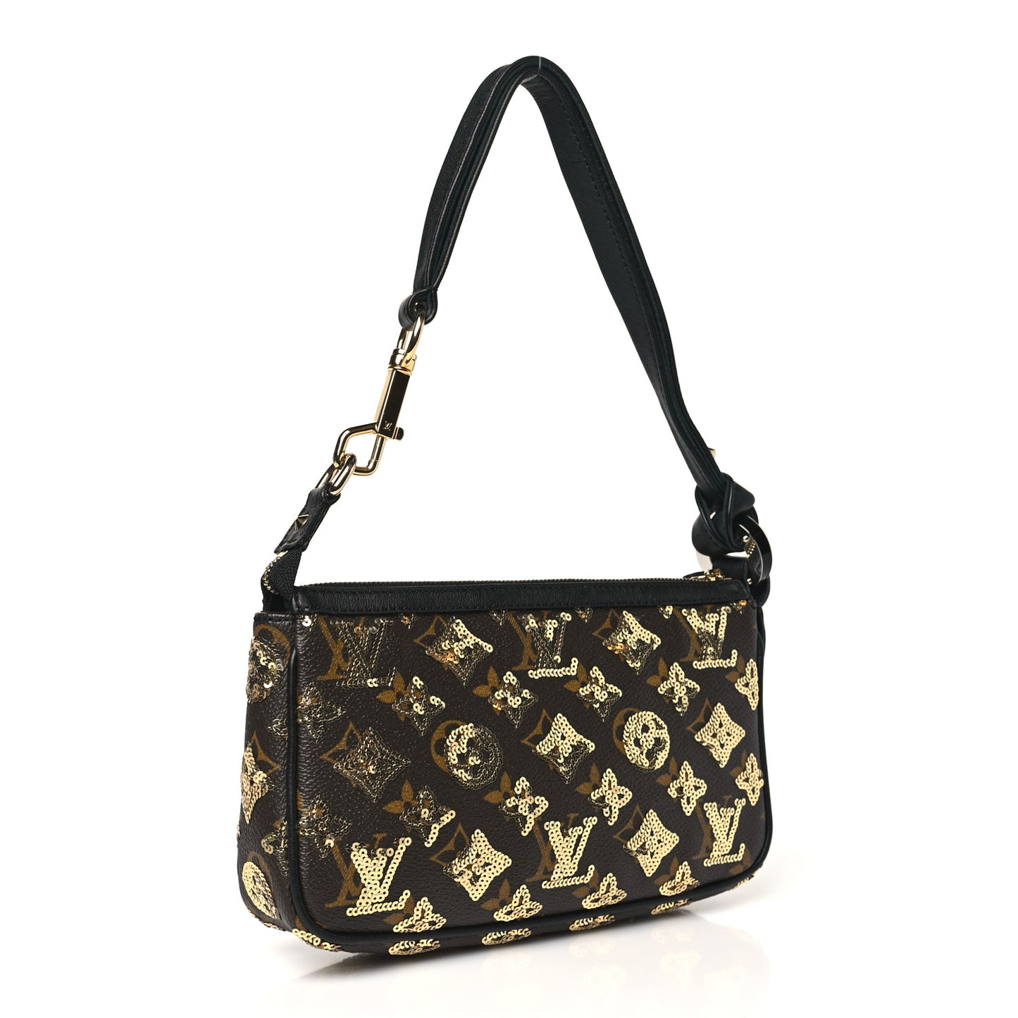 Monogram Sequins Eclipse Pochette Gold