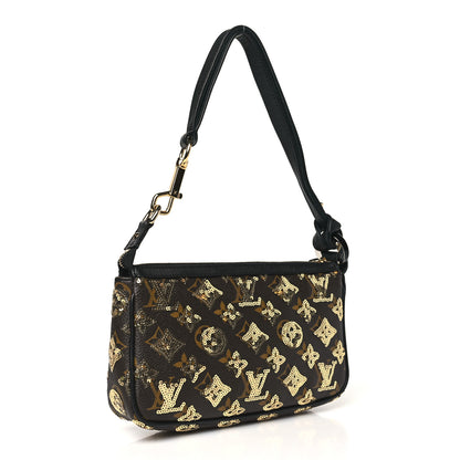 Louis Vuitton Monogram Sequins Eclipse Pochette Gold 3 of 9