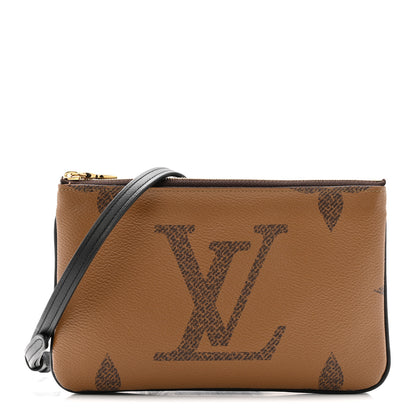 Louis Vuitton Reverse Monogram Giant Double Zip Pochette 1 of 12