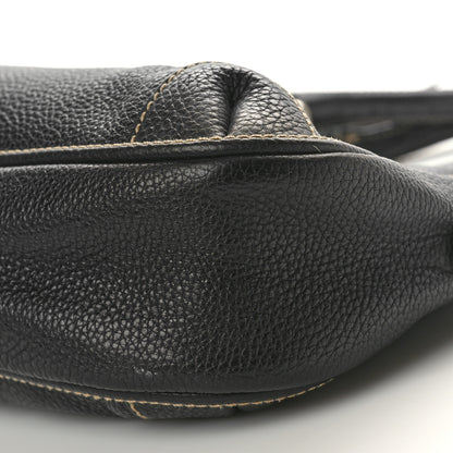 Chanel Grained Calfskin Tassel Hobo Black 10 of 10