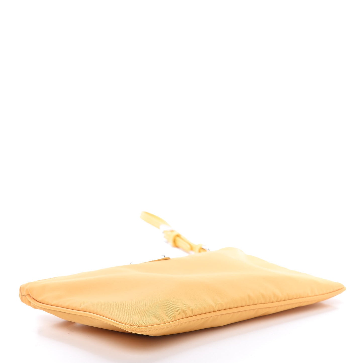 Tessuto Nylon Saffiano Wristlet Mimosa