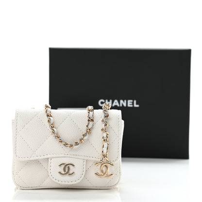 Chanel Caviar Quilted Belt Bag White 12 of 12