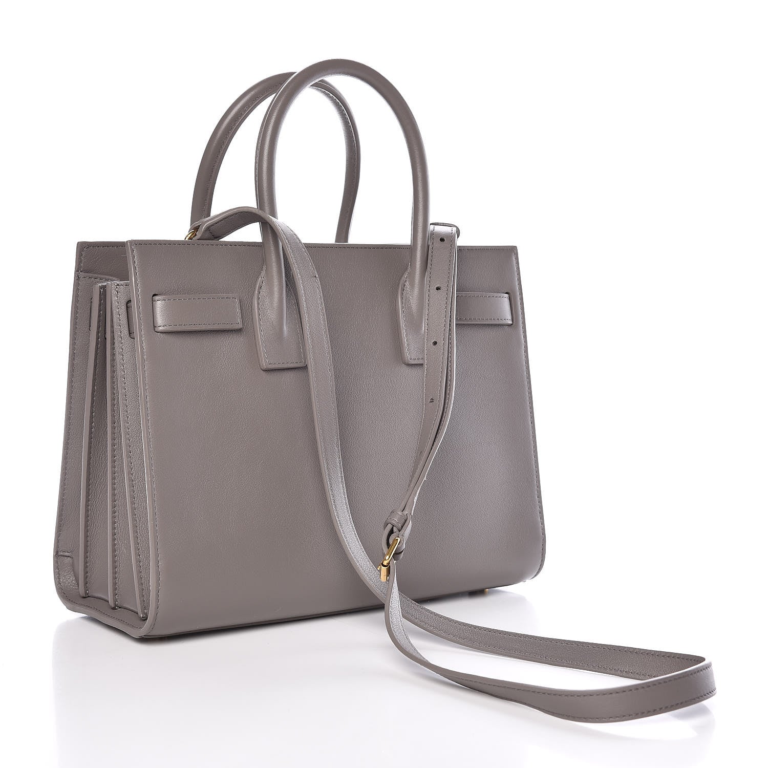 Saint Laurent Calfskin Baby Sac de Jour Fog 3 of 11