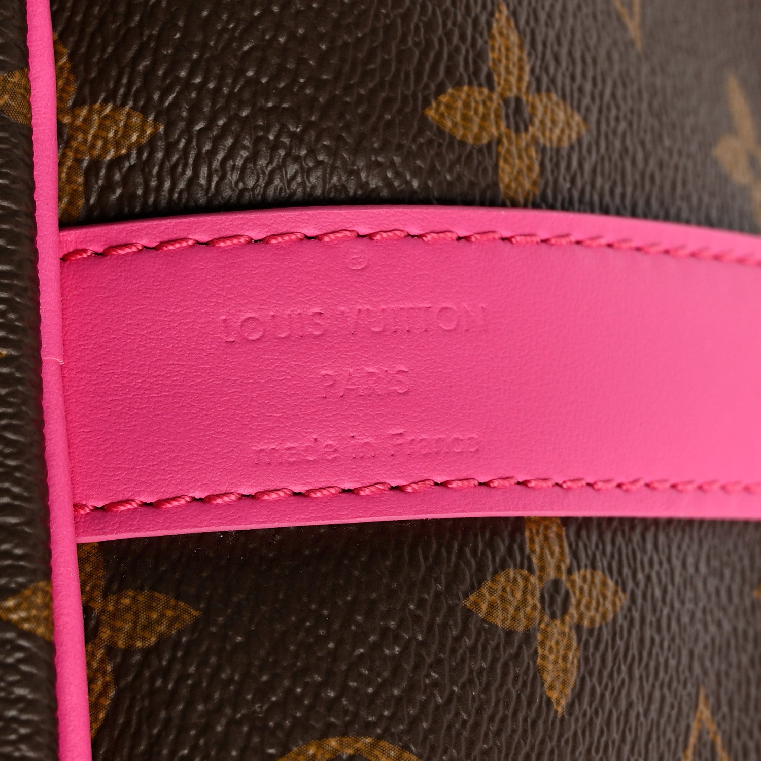 Louis Vuitton Monogram Macassar Keepall Bandouliere 50 Fuchsia 5 of 8