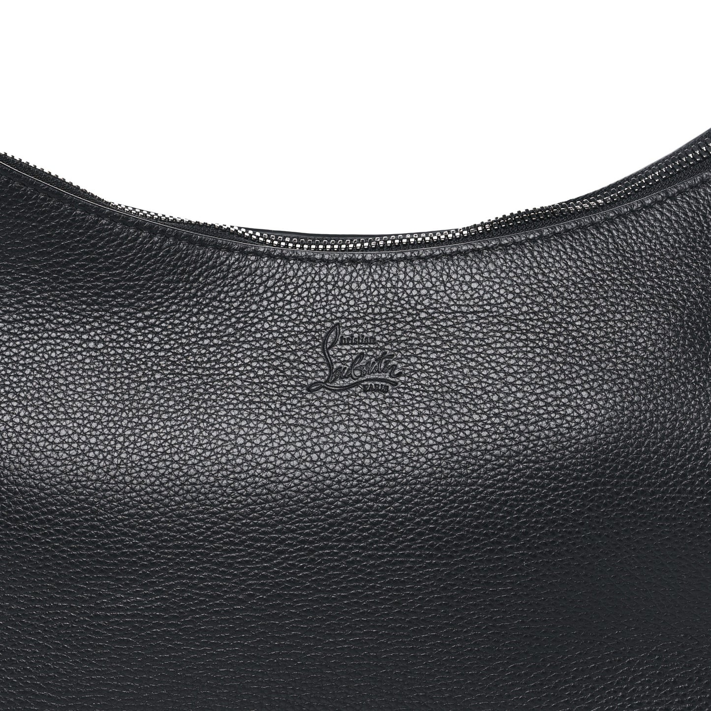 Calfskin Large Loubila Chain Shoulder Bag Black