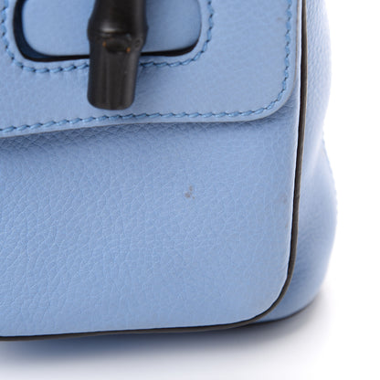 Gucci Cellarius Calfskin Medium Bamboo Backpack Mineral Blue 14 of 14