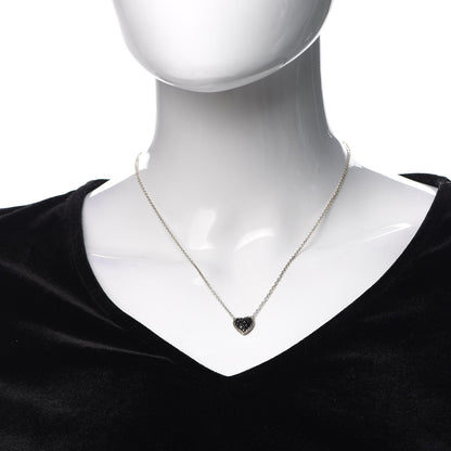 John Hardy Sterling Silver Black Spinel Heart Pendant Necklace 2 of 4