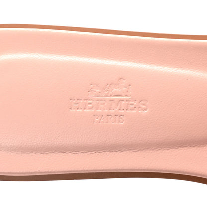 Hermes Epsom Oran Sandals 37 Rose Pale 8 of 10