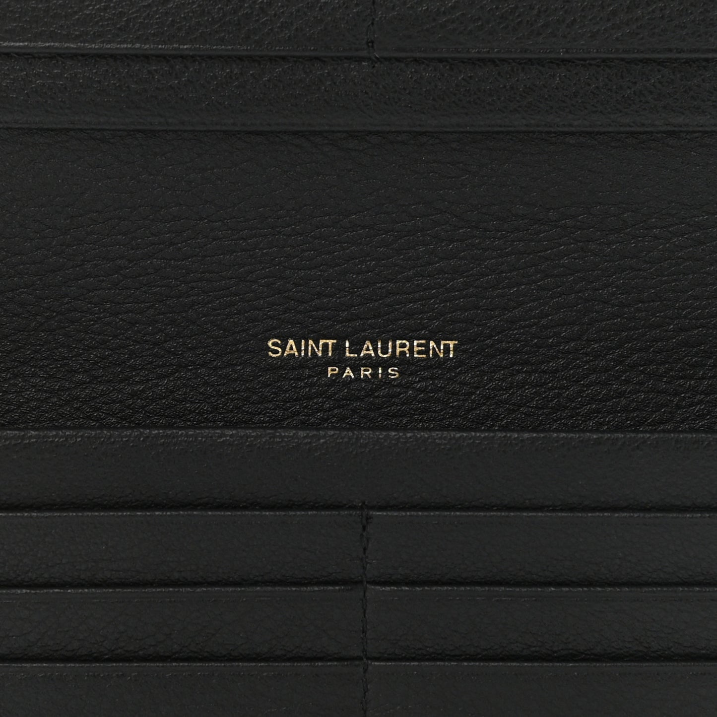 Calfskin Tiny Monogram Cassandre Wallet Black