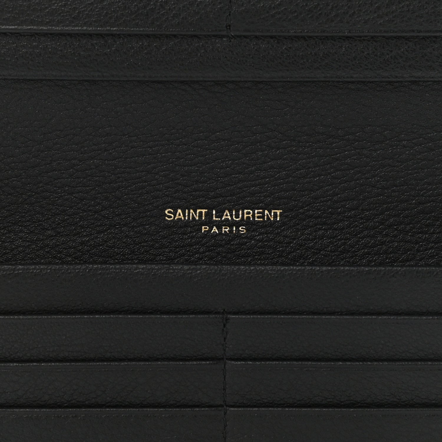 Saint Laurent Calfskin Tiny Monogram Cassandre Wallet Black 5 of 7