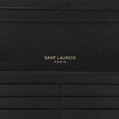 Saint Laurent Calfskin Tiny Monogram Cassandre Wallet Black 5 of 7