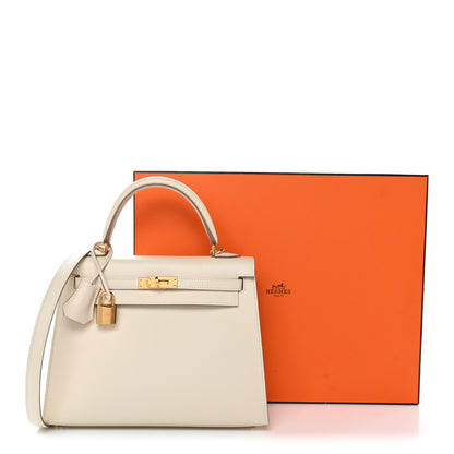 Hermes Epsom Kelly Sellier 25 Craie 11 of 11