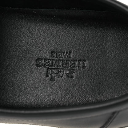 Hermes Calfskin Game Slip On Sneakers 37 Black 9 of 11