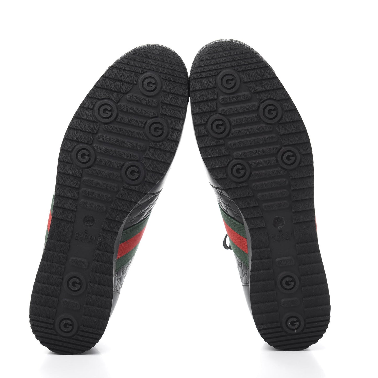 Guccissima Mens Web Sneakers 12 Black