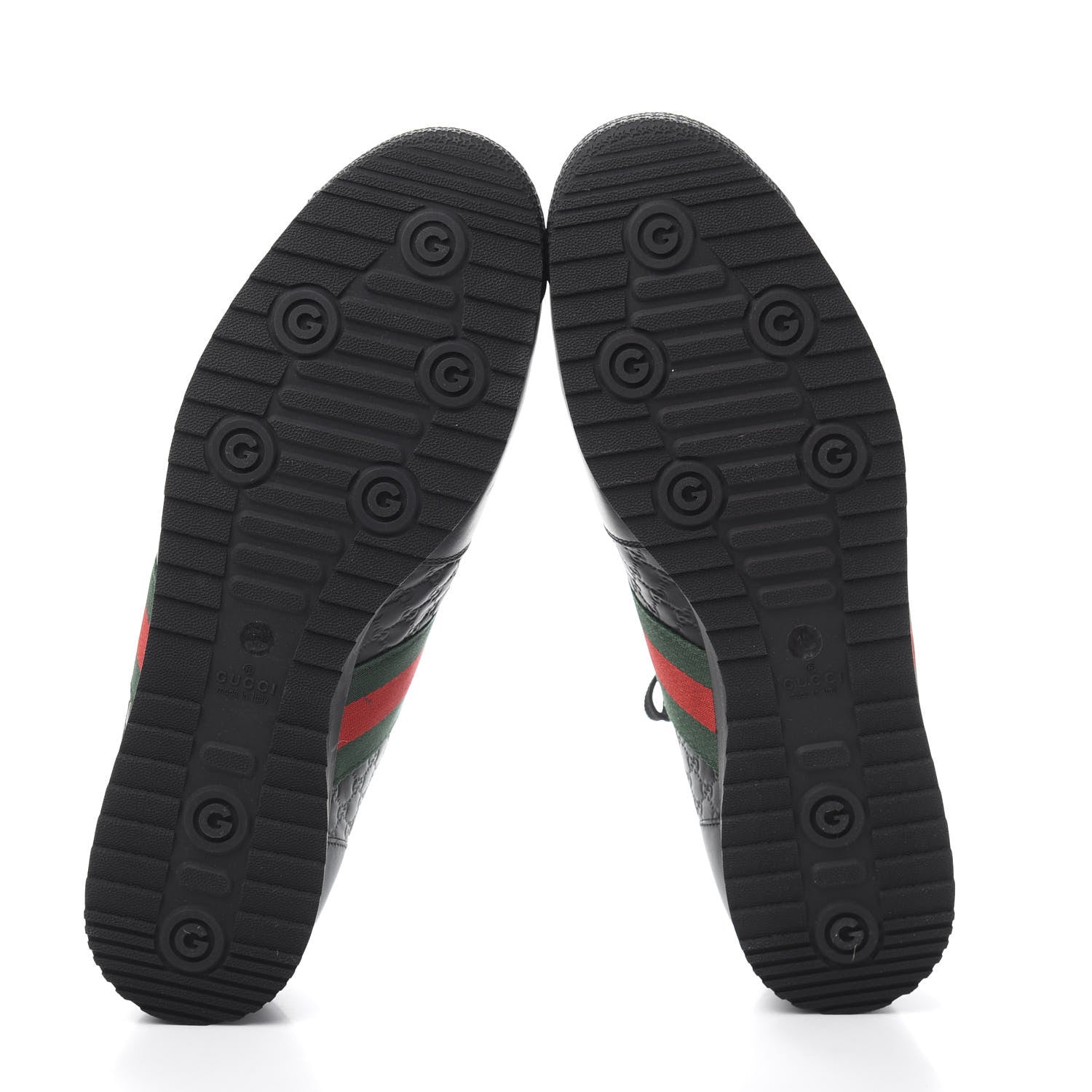 Gucci Guccissima Mens Web Sneakers 12 Black 6 of 9