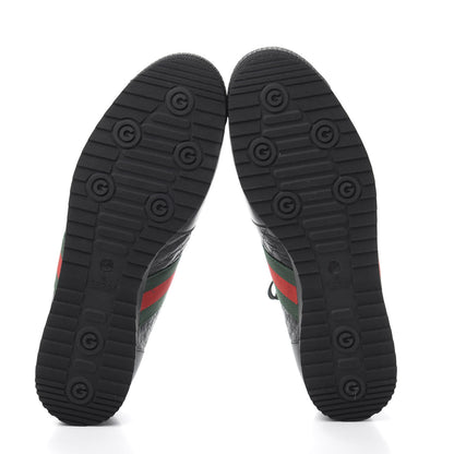 Gucci Guccissima Mens Web Sneakers 12 Black 6 of 9