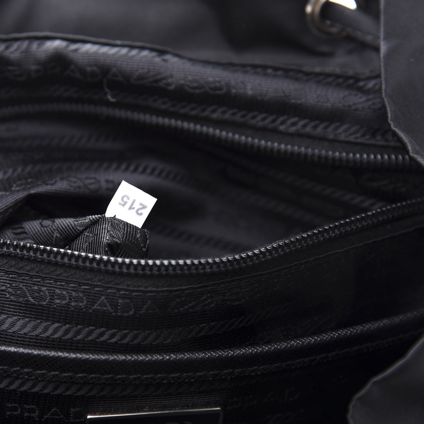 Tessuto Nylon Saffiano Medium Backpack Black
