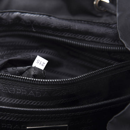 Prada Tessuto Nylon Saffiano Medium Backpack Black 8 of 9