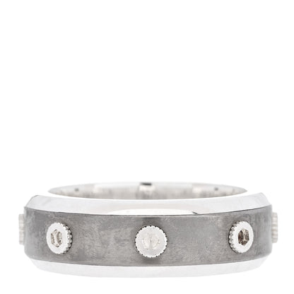 Tiffany Sterling Silver Titanium Turbo Band Ring 62 10 3 of 4
