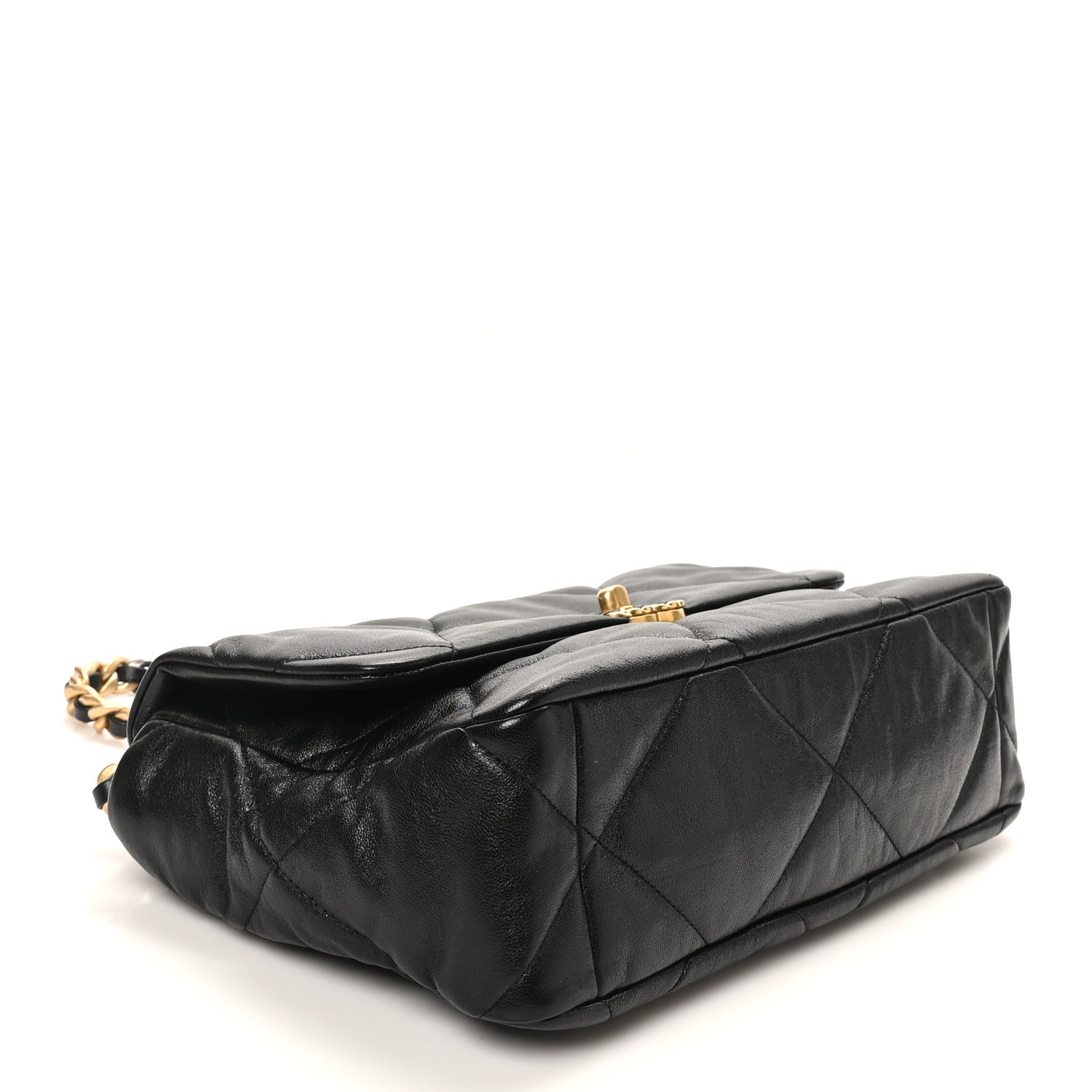 Chanel Lambskin Quilted Large Chanel 19 Flap Black 4 of 10
