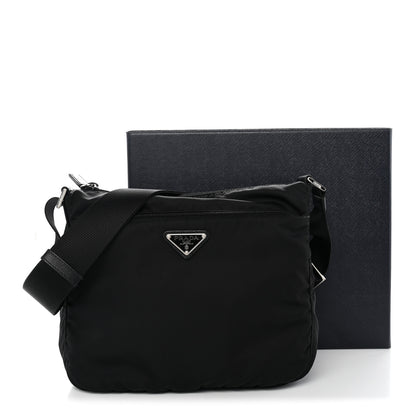 Prada Nylon Vela Messenger Bag Black 10 of 10