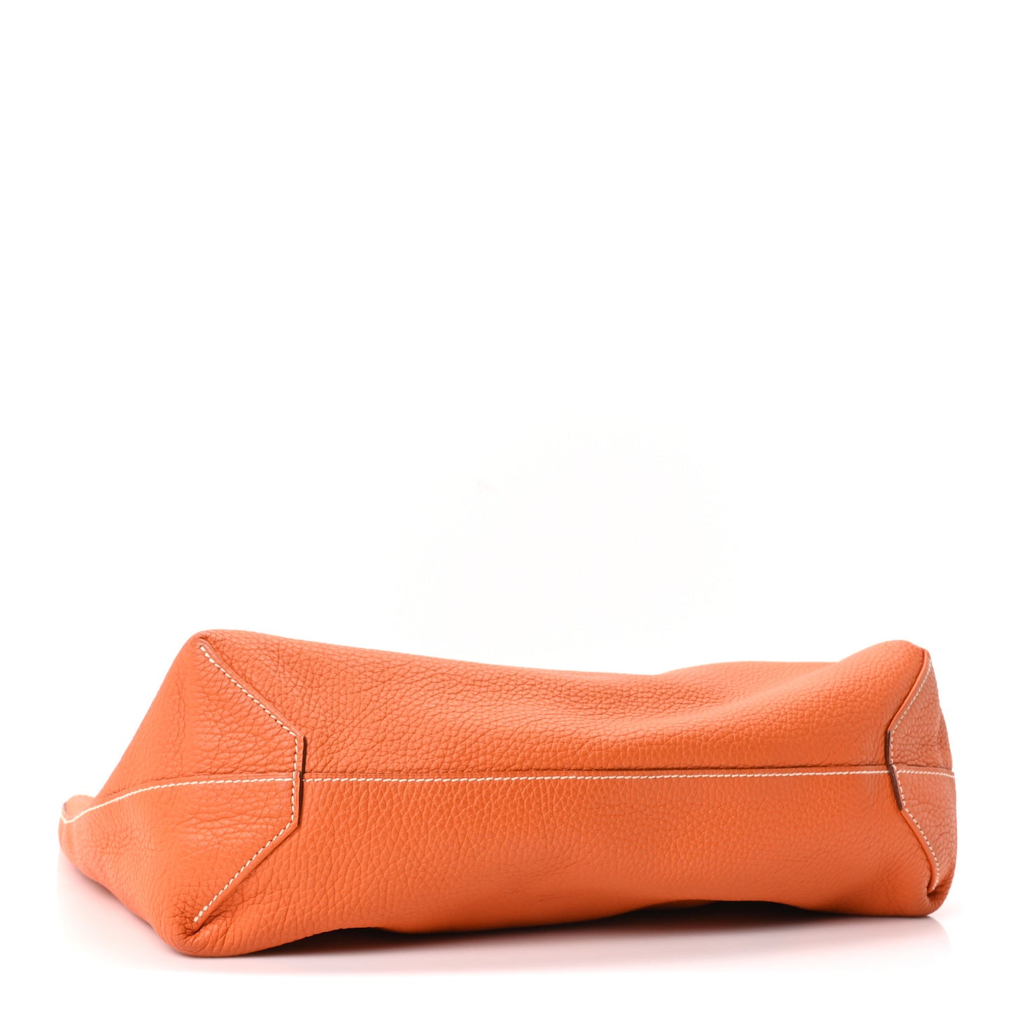 Taurillon Clemence Double Sens 45 Reversible Tote Orange Gold