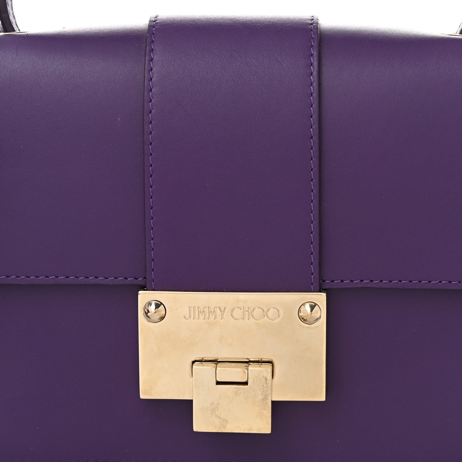 Jimmy Choo Smooth Calfskin Rebel Crossbody Bag Purple 7 of 12