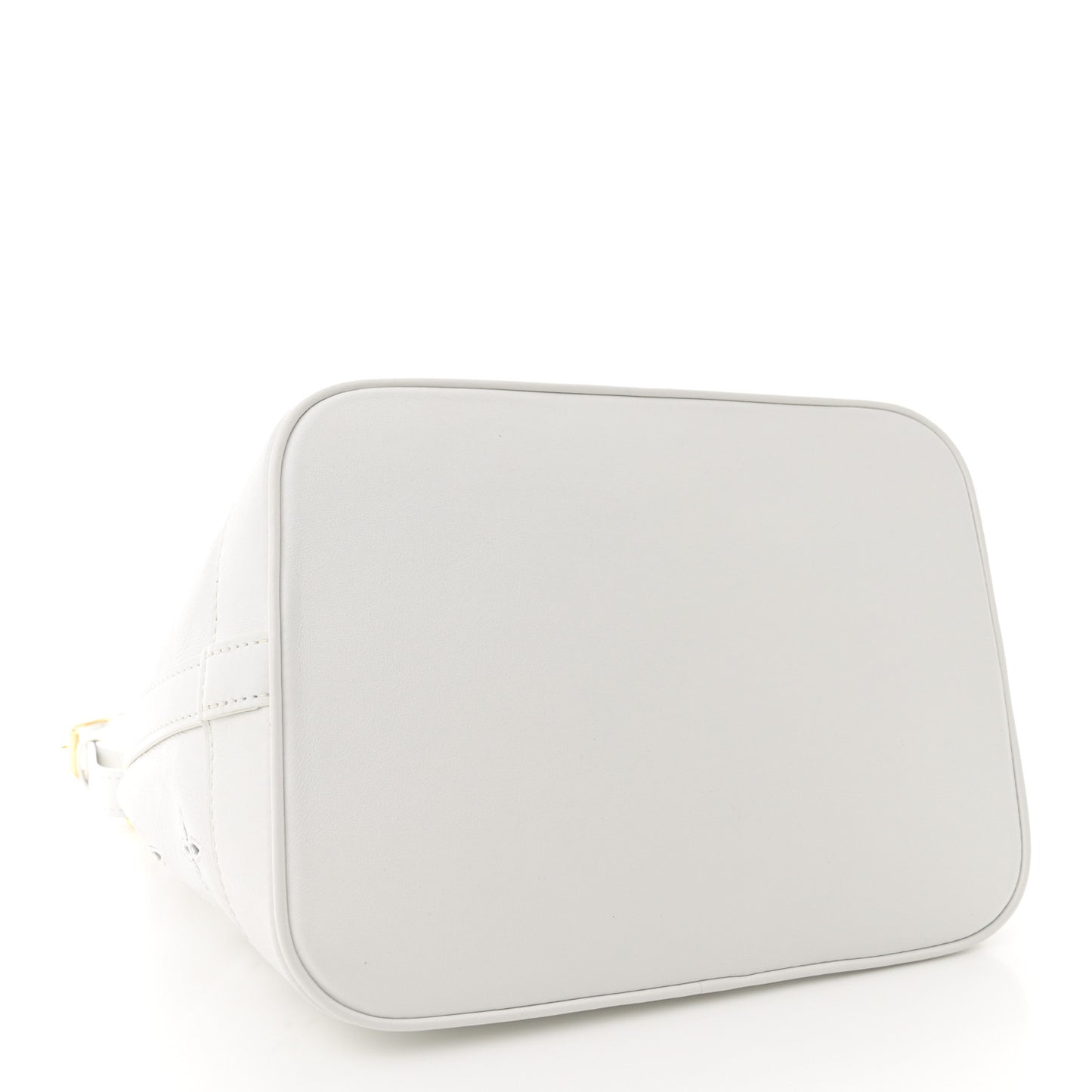 Calfskin Monogram Cutout Petit Noe White