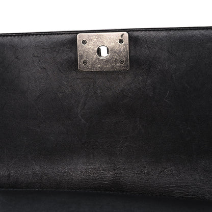 Chanel Lambskin Quilted Medium Boy Flap Black 11 of 15