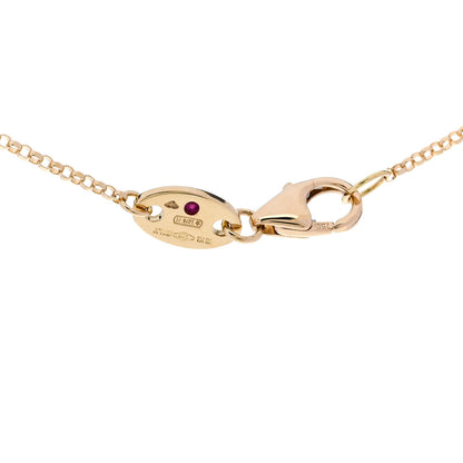 Roberto Coin 18K Yellow Gold Diamond By the Inch Five Station Flower Necklace 5 of 5