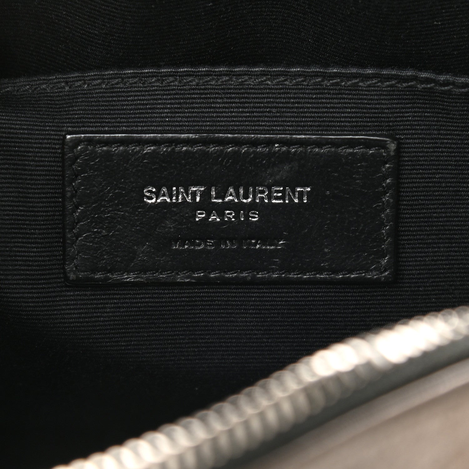 Saint Laurent Calfskin Matelasse Monogram Lou Camera Bag Piombo 6 of 10