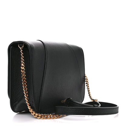 Versace Grainy Calfskin Virtus Chain Crossbody Black 3 of 12