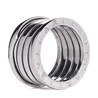 Bulgari 18K White Gold B.Zero1 Five-Band XX Anniversary Ring 54 6.75 3 of 7