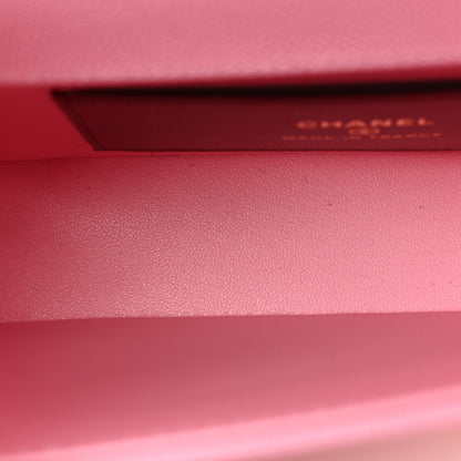 Chanel Shiny Caviar Mini Preppy Coco Shoulder Bag Rose 5 of 11