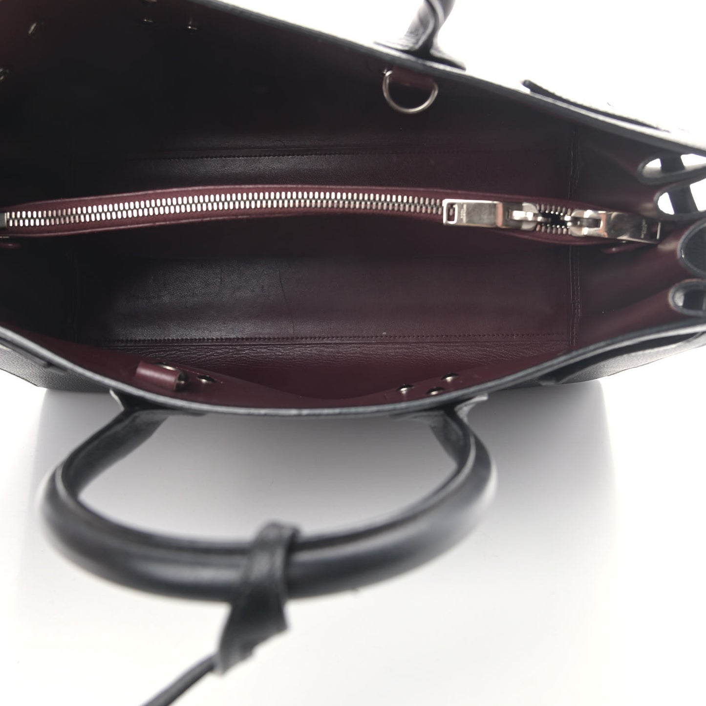 Calfskin Small Sac De Jour Black Fuchsia
