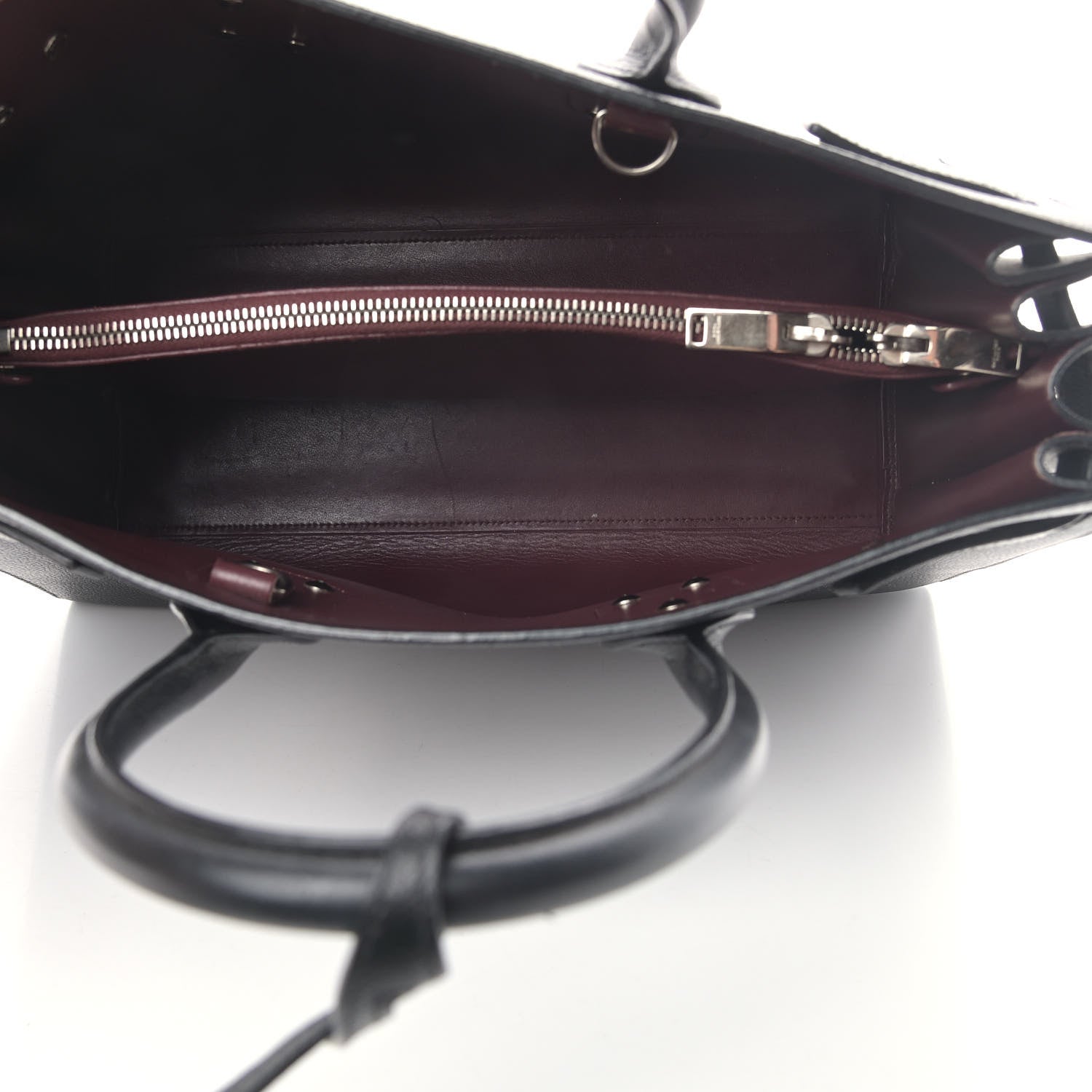 Saint Laurent Calfskin Small Sac De Jour Black Fuchsia 4 of 8