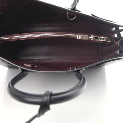 Saint Laurent Calfskin Small Sac De Jour Black Fuchsia 4 of 8