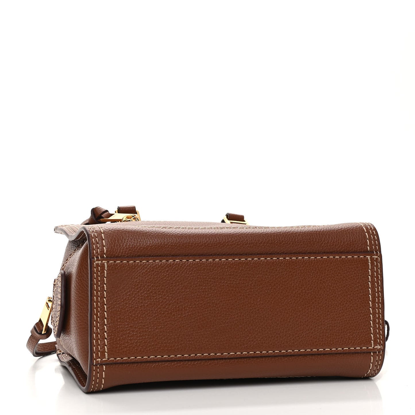 Textured Calfskin Mini Cruiser Convertible Satchel Falafel
