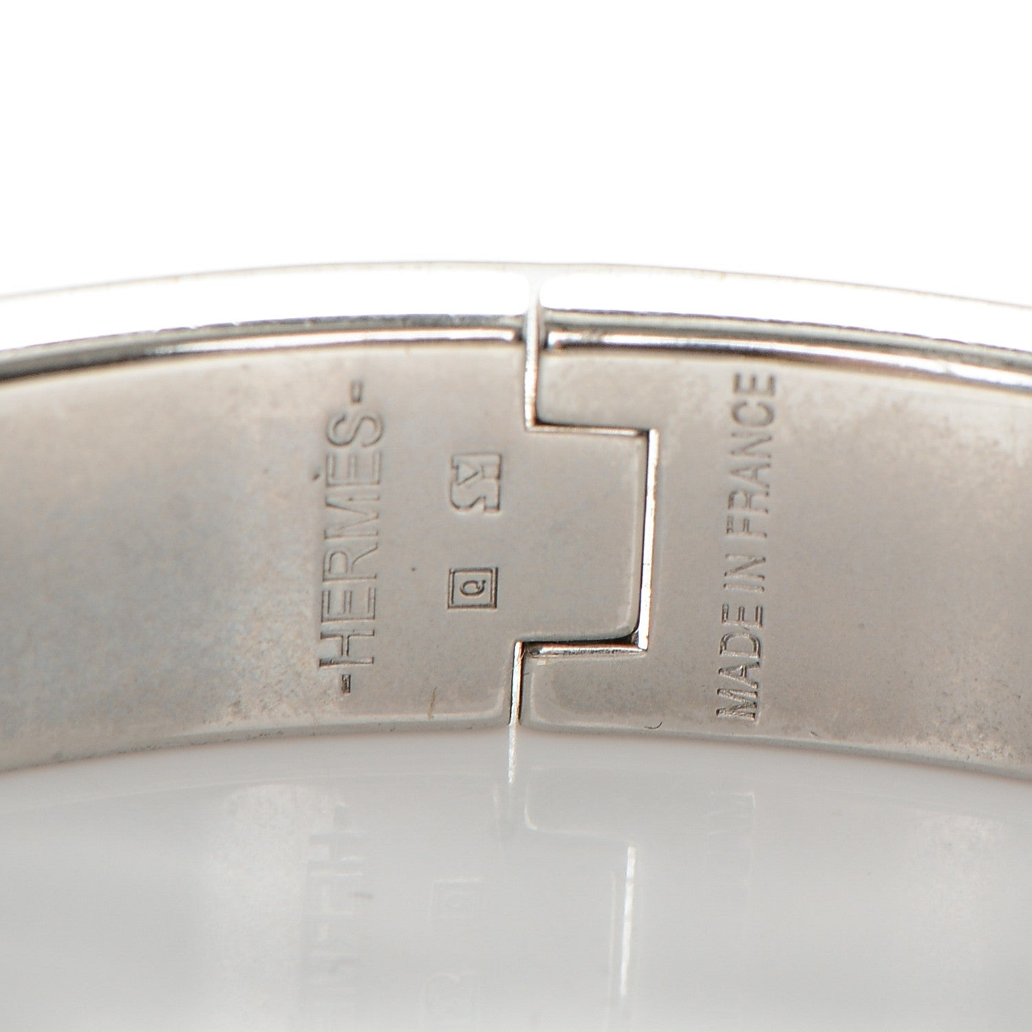 Hermes Enamel Clic Clac H Bracelet PM Lagon White 4 of 4